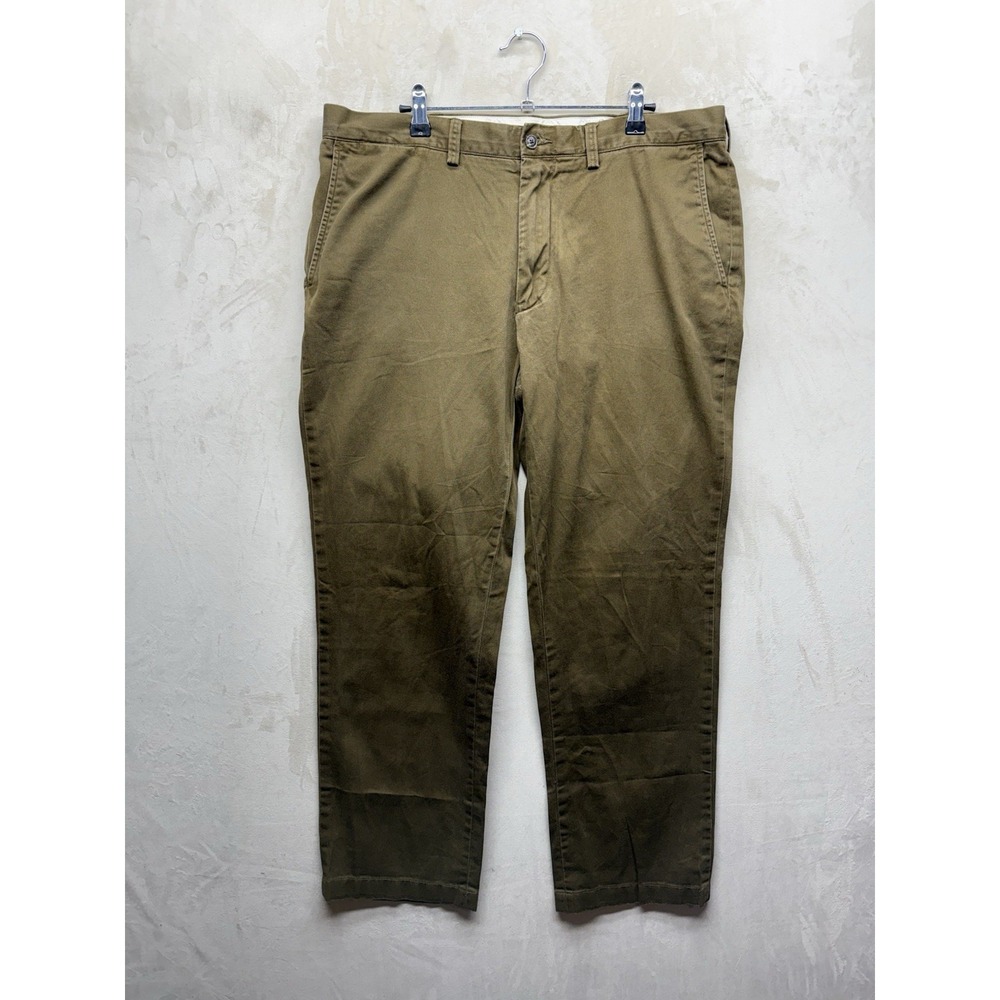 Polo Ralph Lauren Pants Men 36x32 Chino Brown Twill Straight Classic Fit Preppy